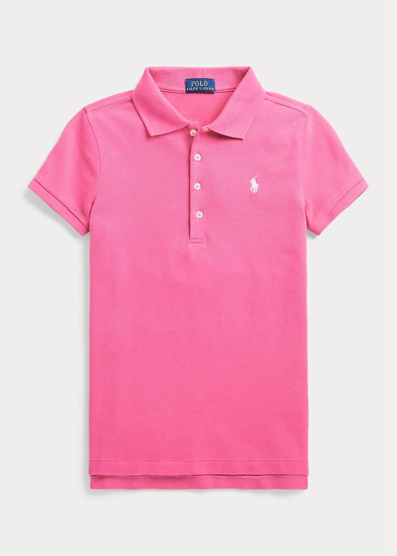 Poleras Polo Ralph Lauren Niña 7-14 Años Stretch Cotton Mesh Chile Rosas MPWVF-8917